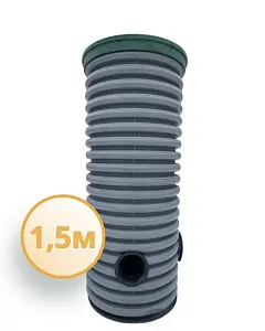 Дренажный колодец d460 h1500 с зеленой крышкой (отводы 110 мм) 0
